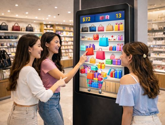In store interactive campaign built with qiksense featuring attractive visuals, customer data capture, a marketing mini game, and rewards, with performance tracked on a real time analytics dashboard.